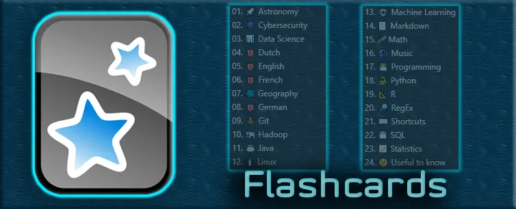 Flashcards - Blog post background