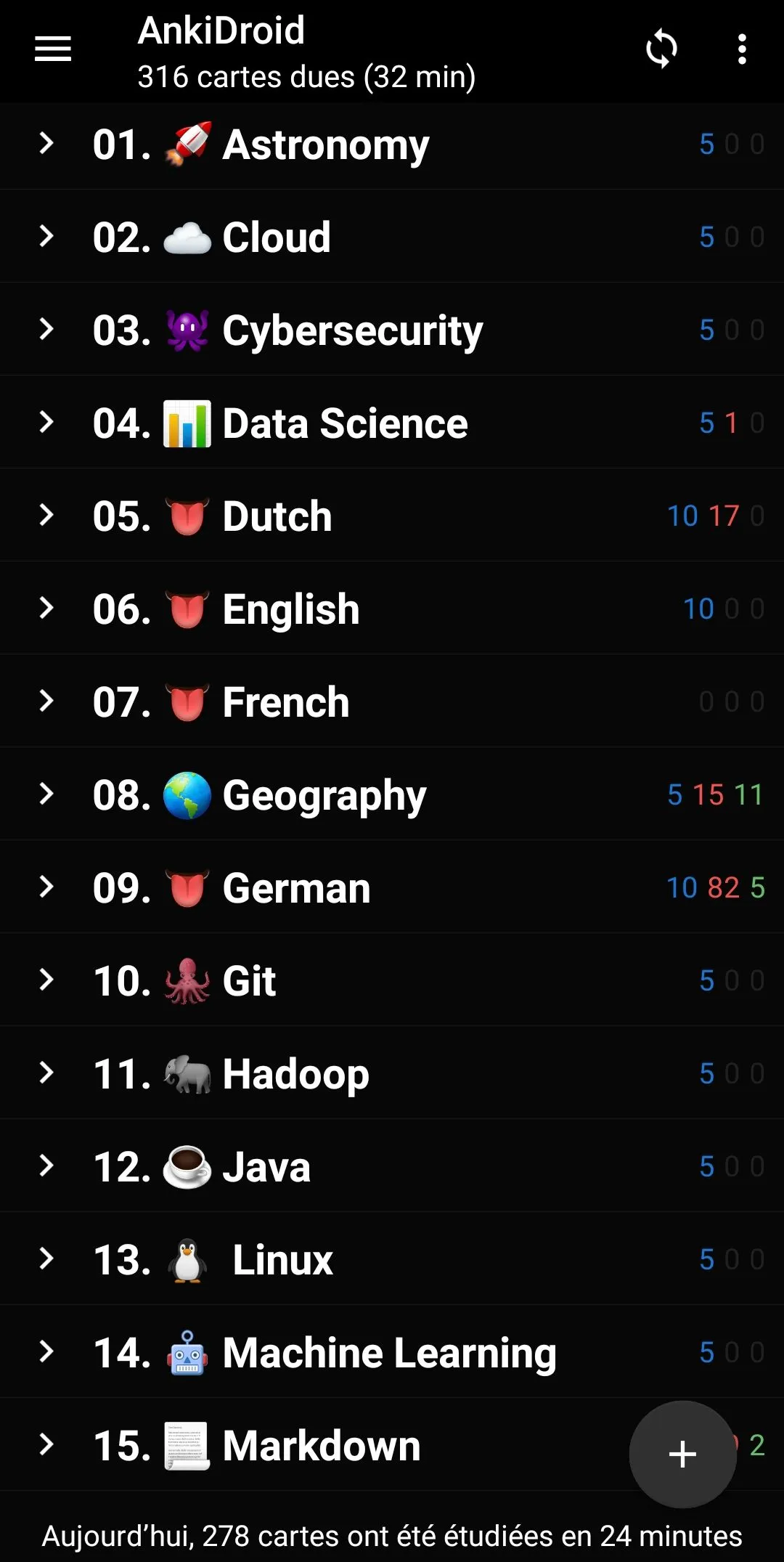 AnkiDroid (main screen)