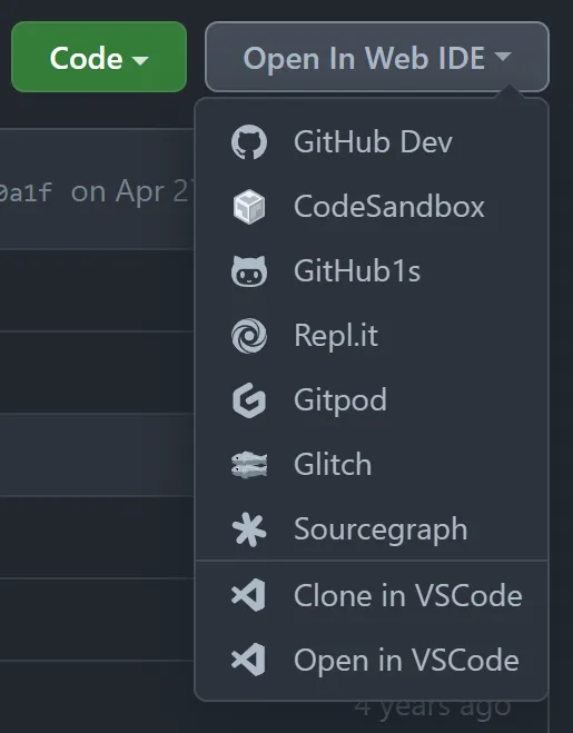 GitHub Web IDE
