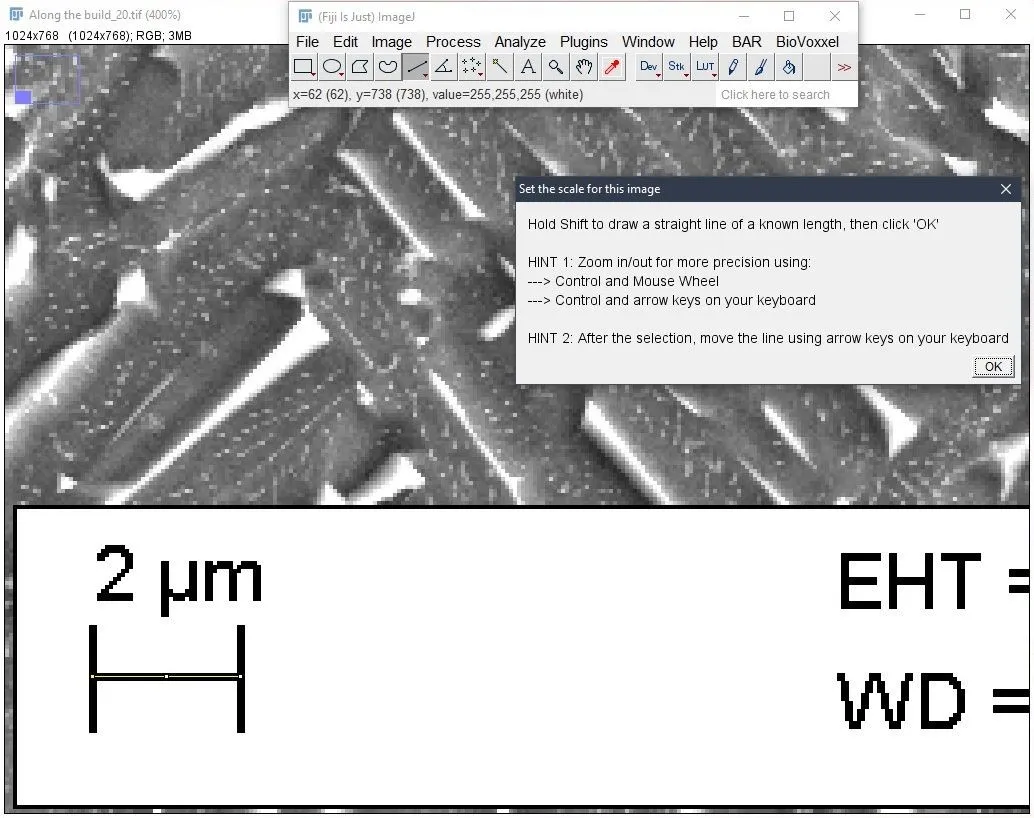 Manual scale setting