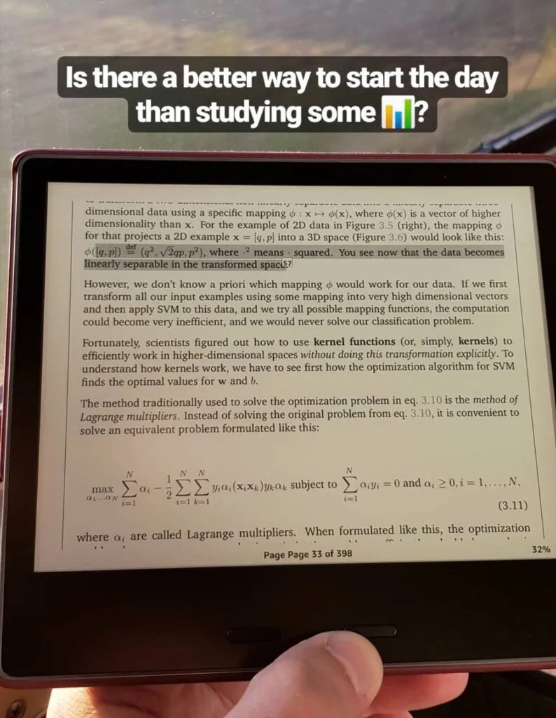 Studying Machine Learning