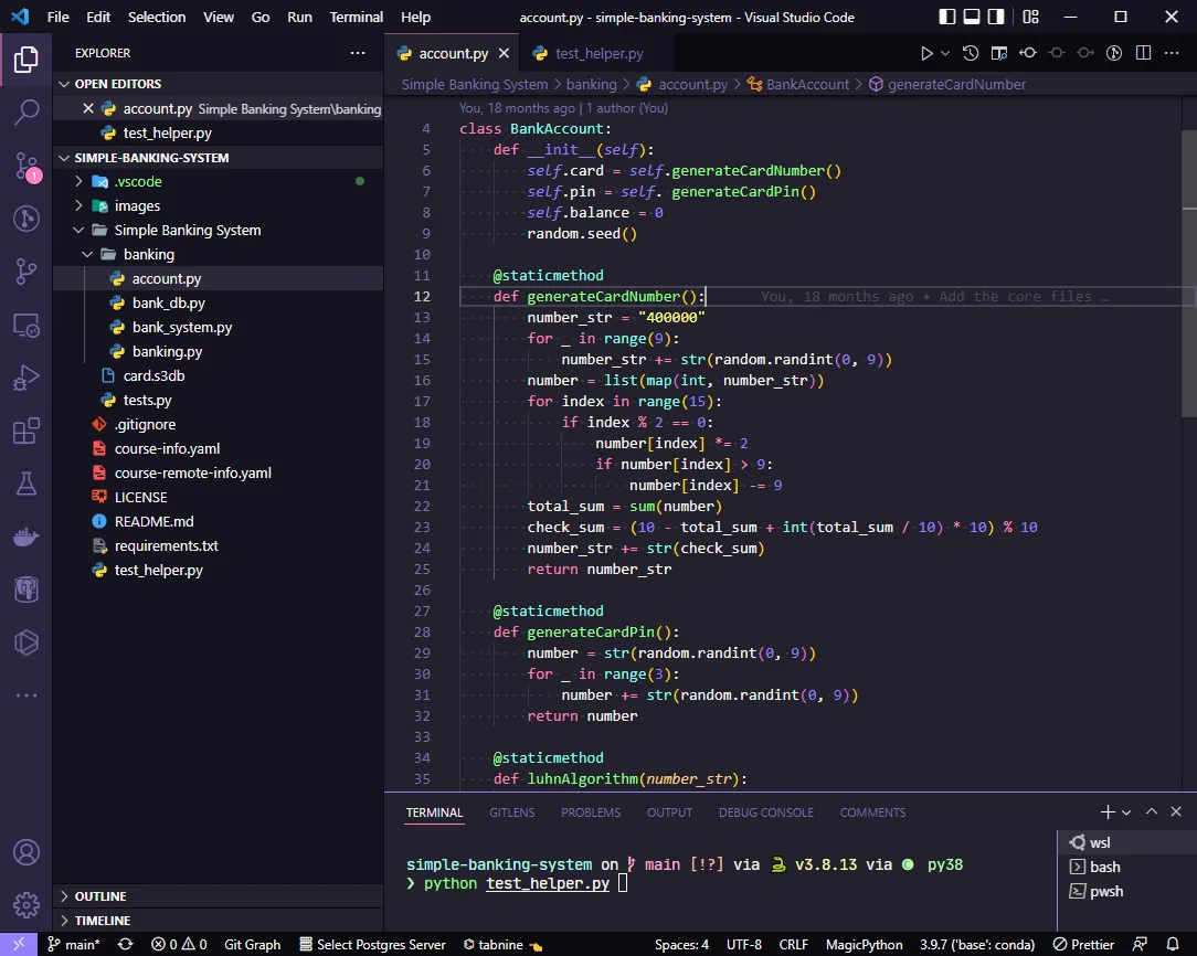 My VS Code UI